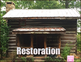 Historic Log Cabin Restoration  Transylvania County, North Carolina