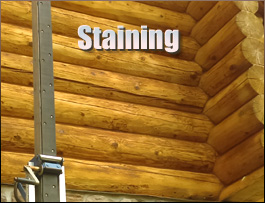  Transylvania County, North Carolina Log Home Staining